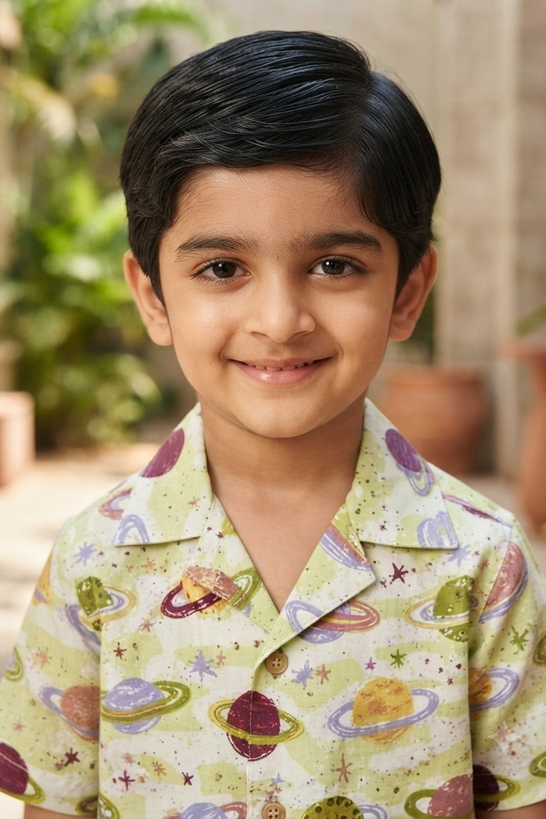 Planets Co-ords Set for Boys| Pure Cotton