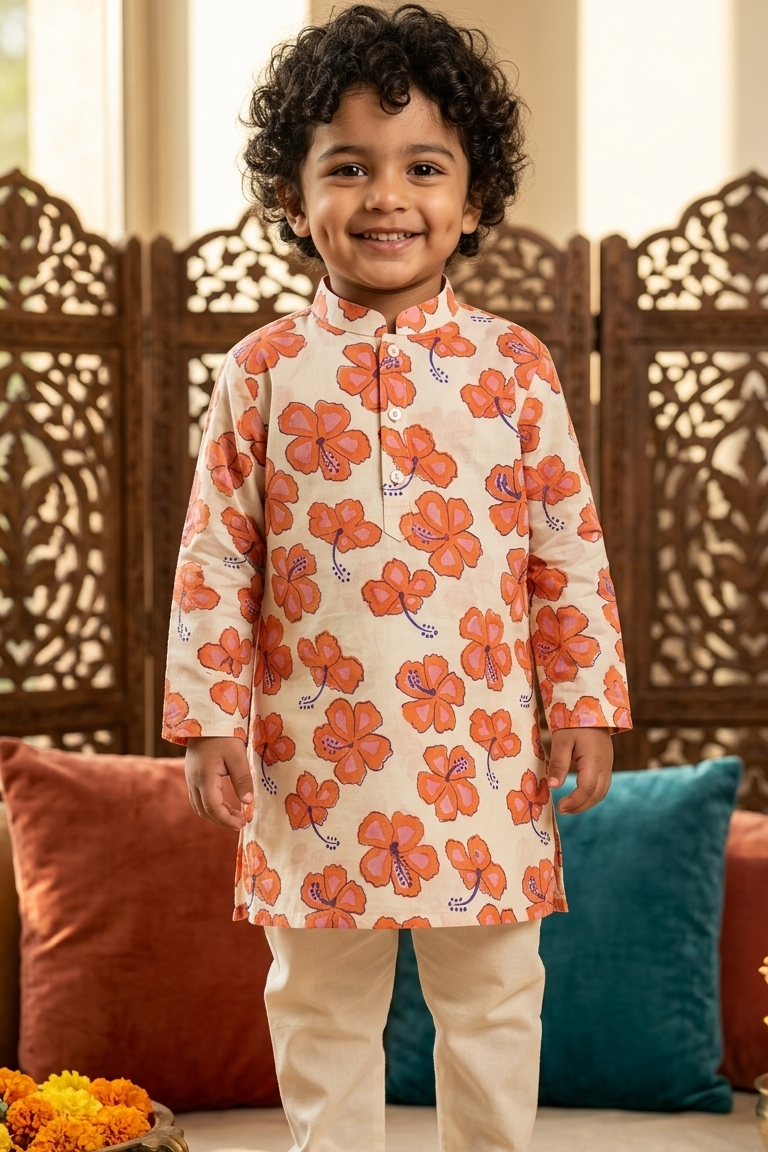 White Gurhal Siblings Twinning Outfit| Pure Cotton