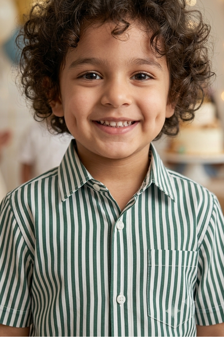 Black Strip Boys Shirt| Pure Cotton
