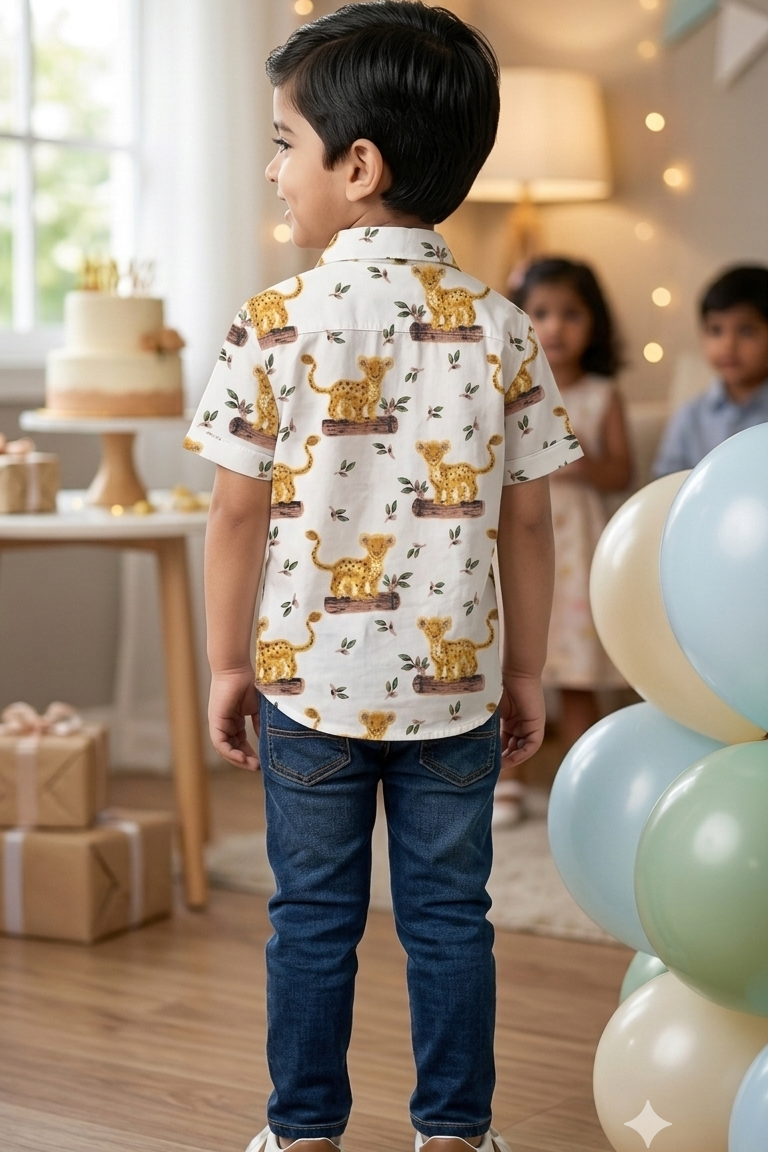 Little  Tiger Boys Shirt| Pure Cotton
