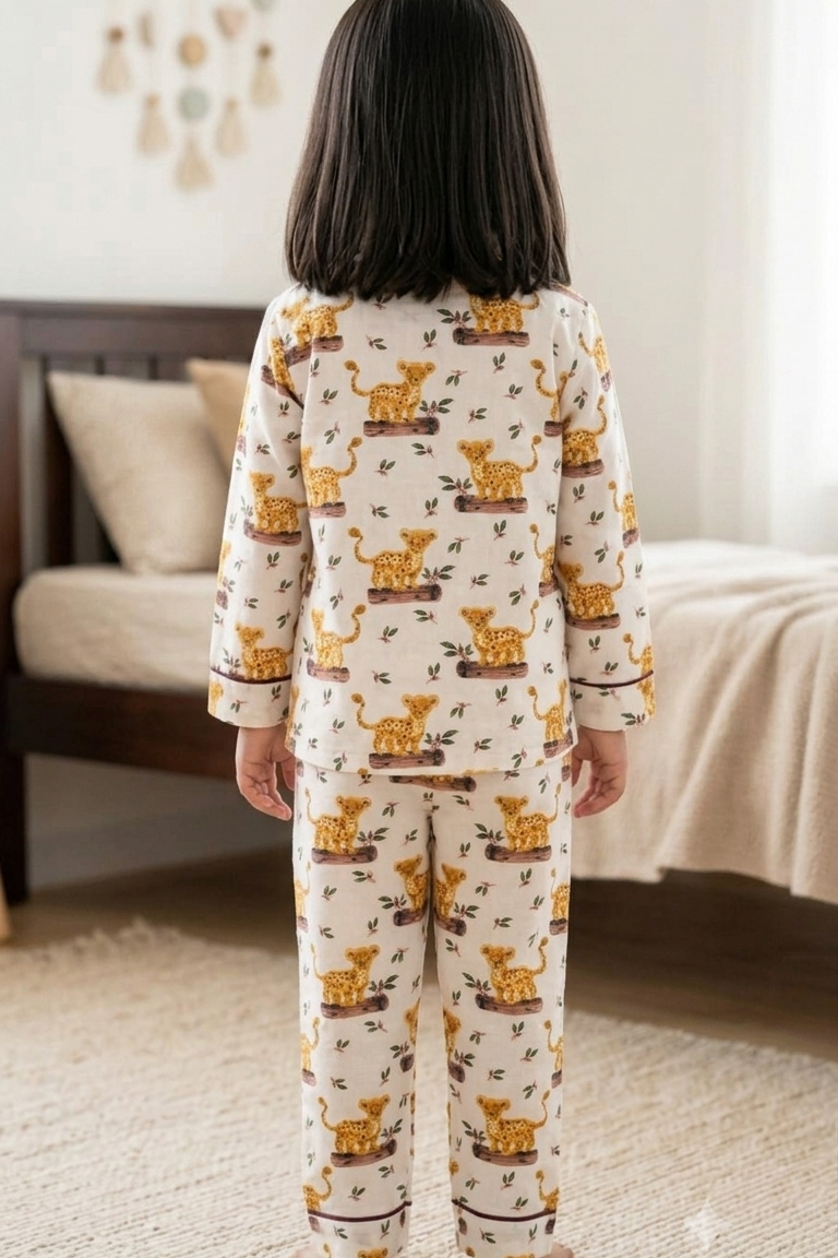 Little Tiger Nightsuits for kids| Unisex| Pure Cotton
