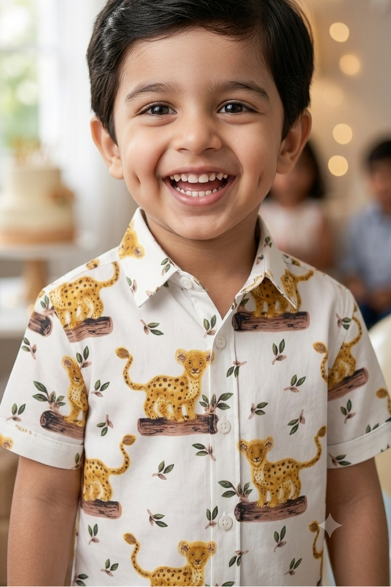 Little  Tiger Boys Shirt| Pure Cotton