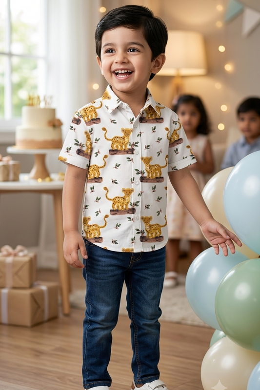 Little  Tiger Boys Shirt| Pure Cotton