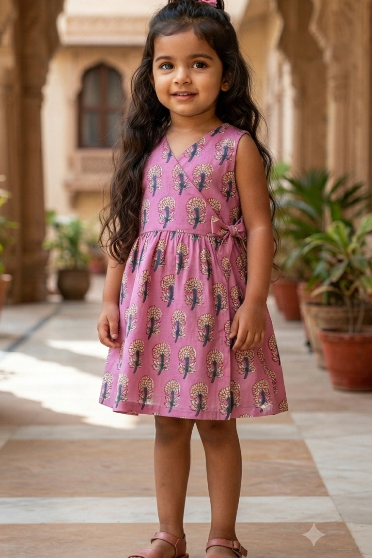 Pink Boota Siblings Twinning Outfit| Pure Cotton