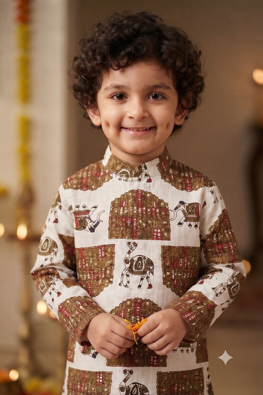 Hawa Mahal  Kurta Pajama Sets for Boys| Pure Cotton