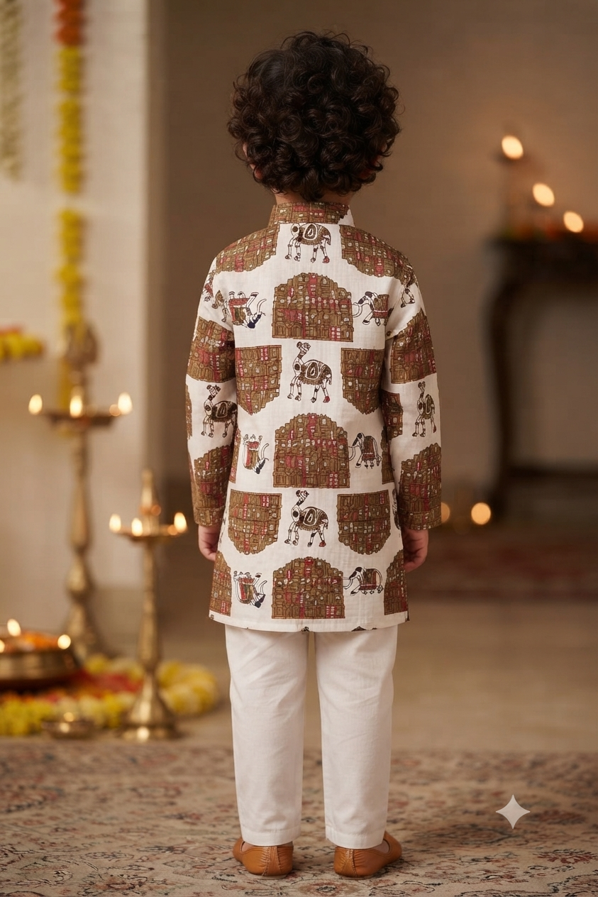Hawa Mahal  Kurta Pajama Sets for Boys| Pure Cotton