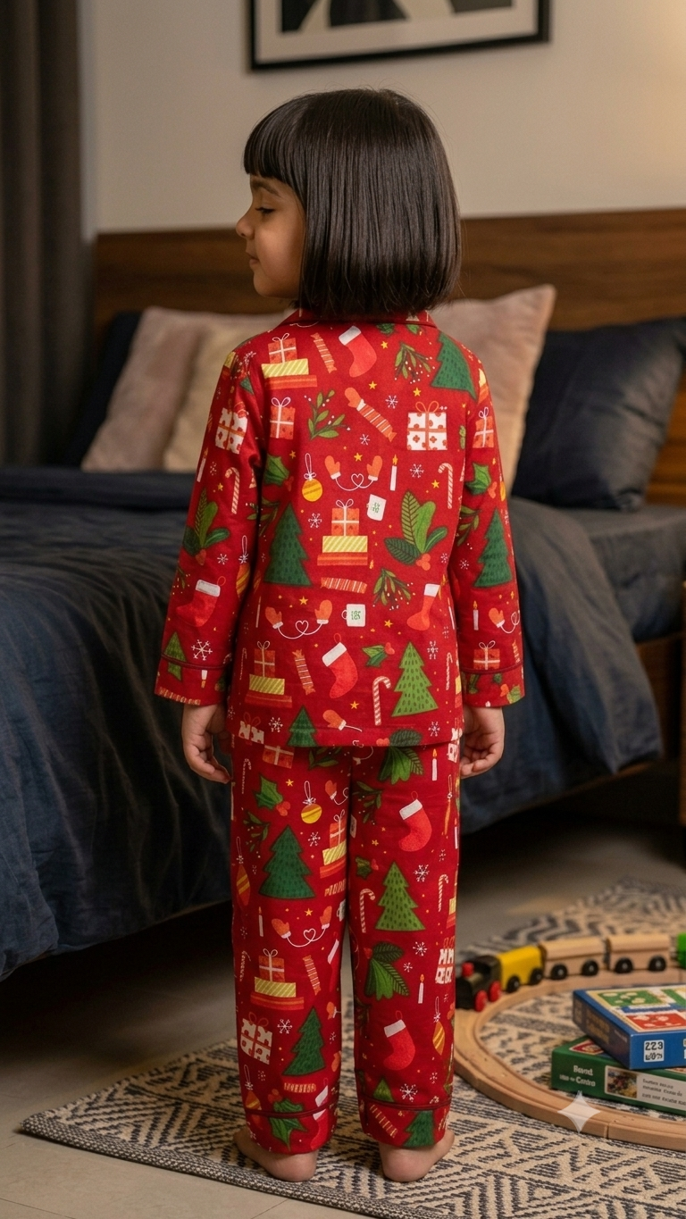 Merry Christmas  Nightsuits for kids| Unisex| Pure Cotton