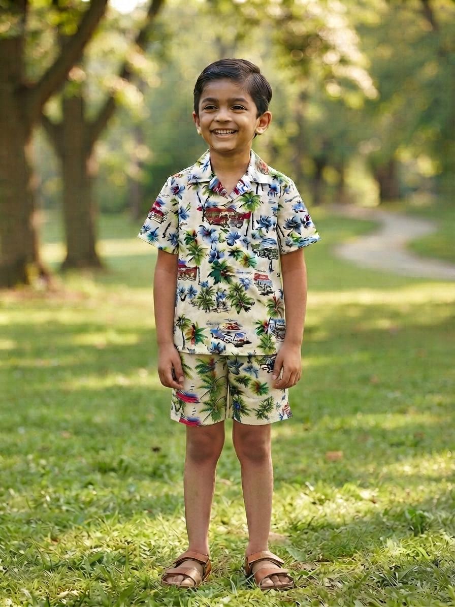Boys Floral Co-ords Set